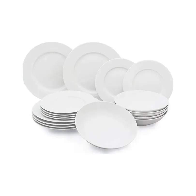 Geschirrset 18-teilig Bianco