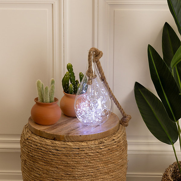 Guirlandes - 100 micro LED - argent et blanc chaud - L1000 cm - Atmosphera