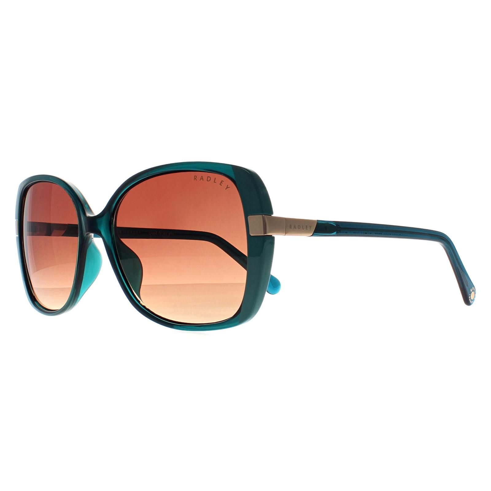Radley Butterfly Gloss Green Crystal and Teal Brown Gradient Morwenna