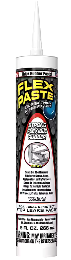 Flex Seal Flex Paste, Super Thick Rubber Paste, Caulk Sealant Leak Protector,  Assorted Colours, 9-oz