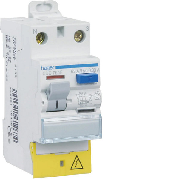 Interrupteur différentiel type AC 63A - Borne à vis