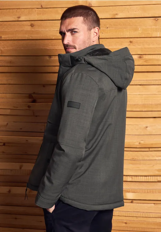 Jacke mit abnehmbarer Kapuze