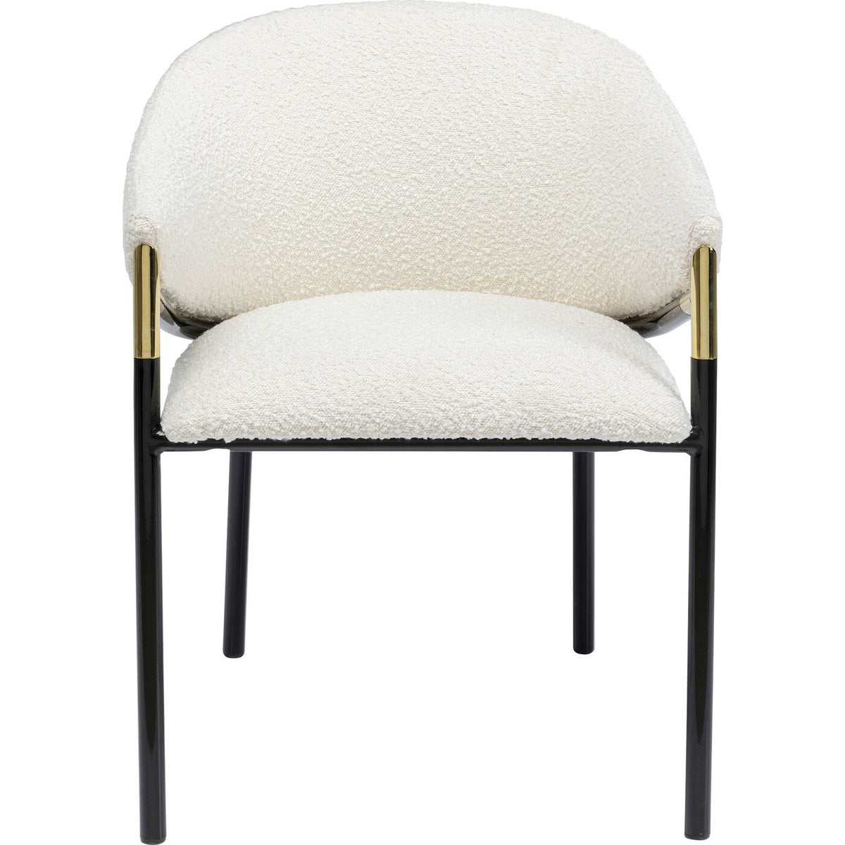 Kare Design Stoel met armleuningen Boulevard Boucle creme