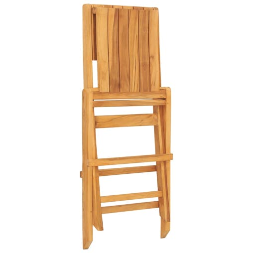NNEVL Folding Garden Chairs 2 pcs 47x61x90 cm Solid Wood Teak