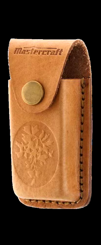Mastercraft Limited Edition Brass Folding Blade Utility Knife, Gold
