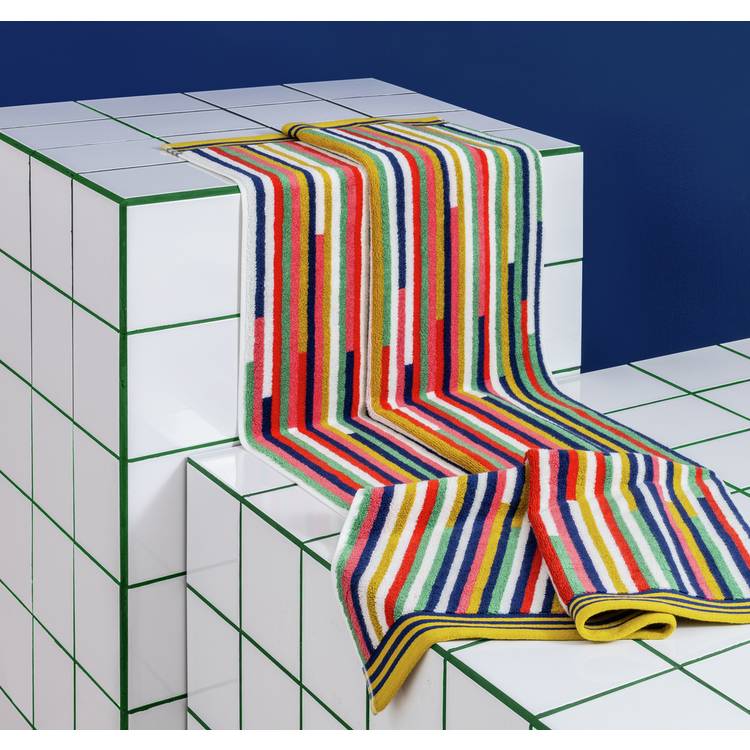Habitat 60 Klee Stripe Bath Sheet by Margo Selby - Multi
