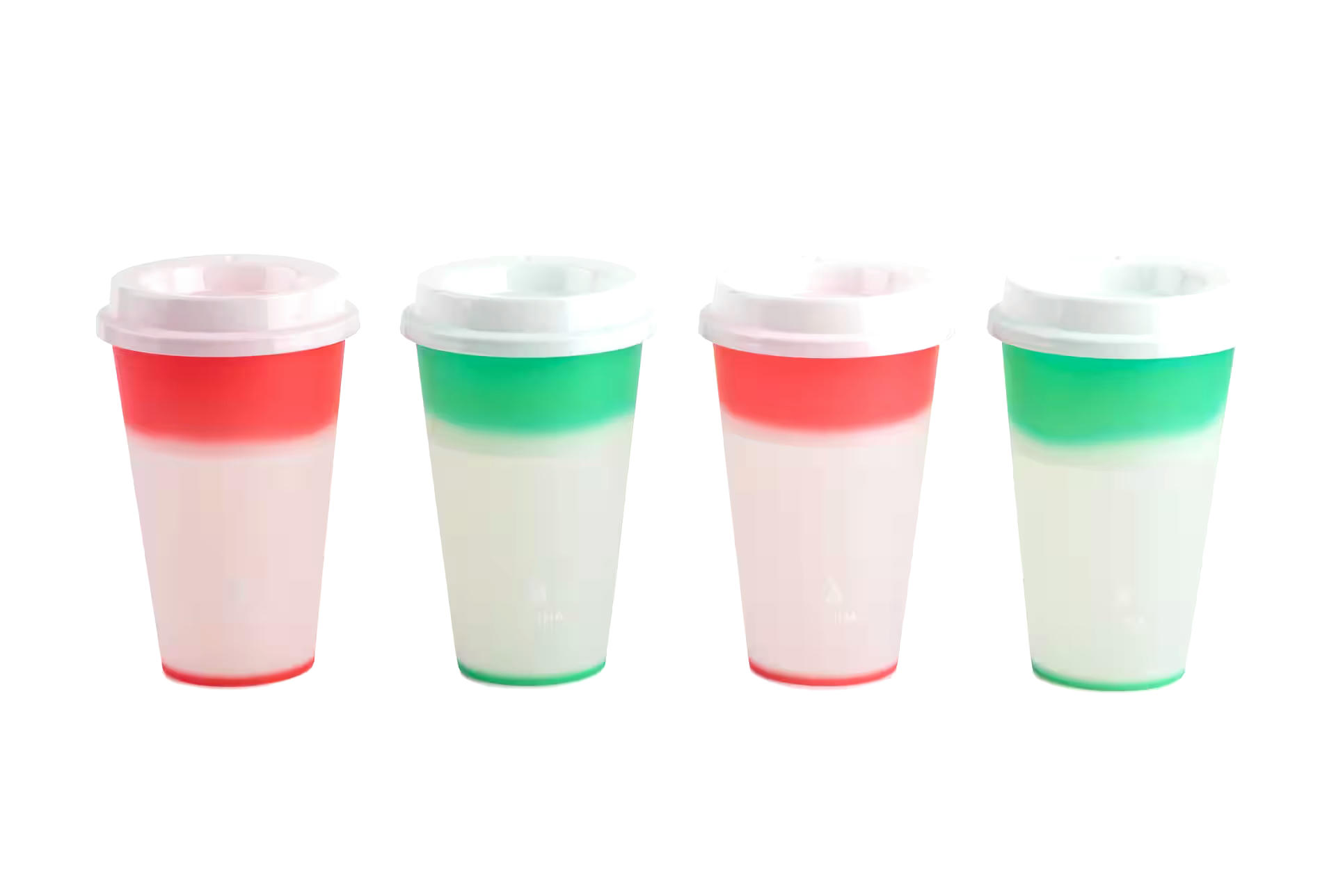 Manna Hot Colour Changing Assorted Cups with Lids, 16-oz, 4-pk