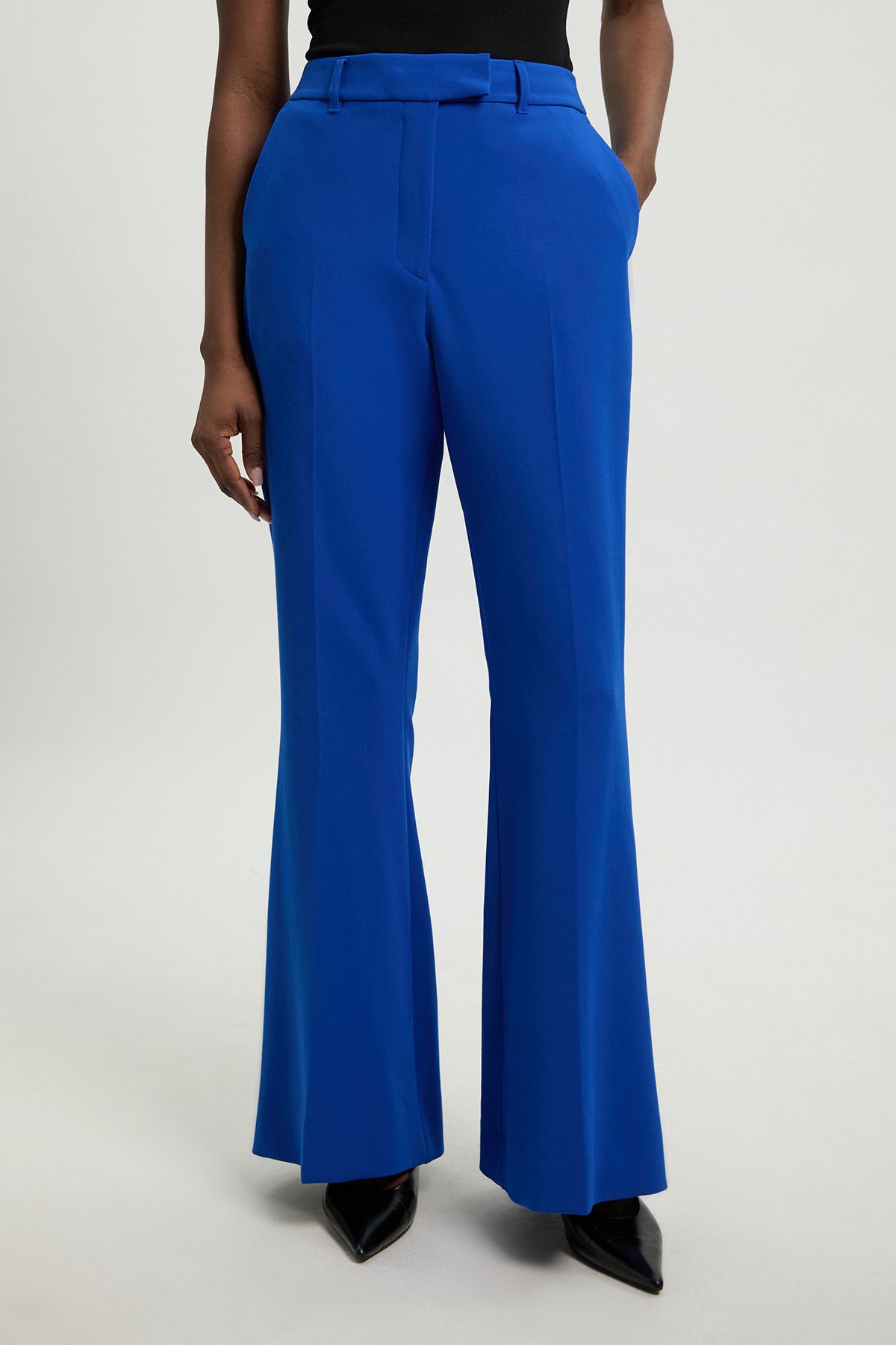 KarenMillen Compact Stretch Tailored Straight Leg Trouser