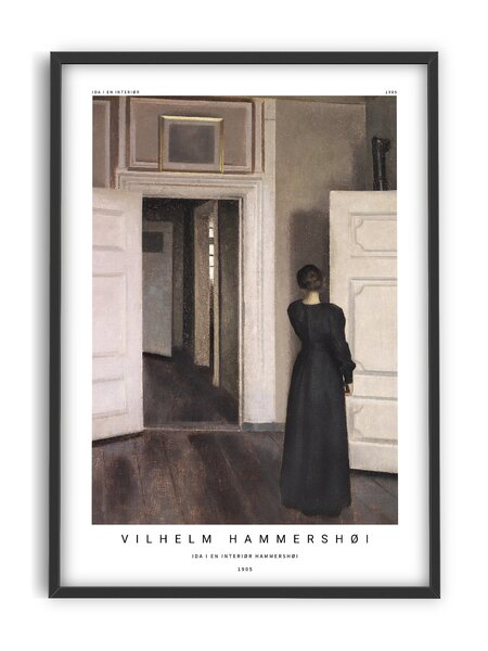 PSTR studio - Vilhelm Hammershøi - Interior woman