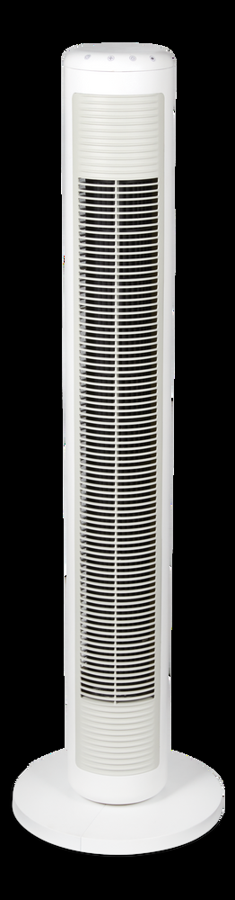 NOMA Premium Oscillating Tower Fan w/Remote Control, 5-Speed, White, 42-in