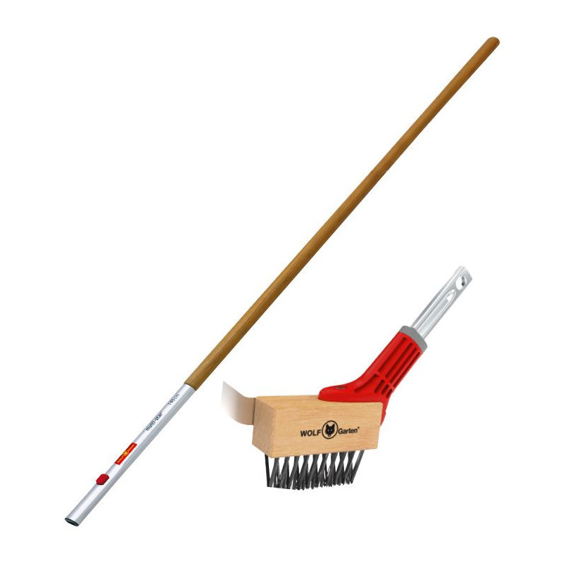 Brosse à joint avec grattoir et manche interchangeable 140 cm WOLF-GARTEN