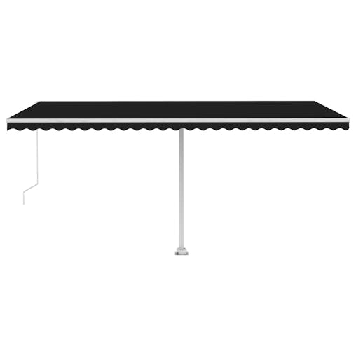 NNEVL Freestanding Manual Retractable Awning 500x300 cm Anthracite