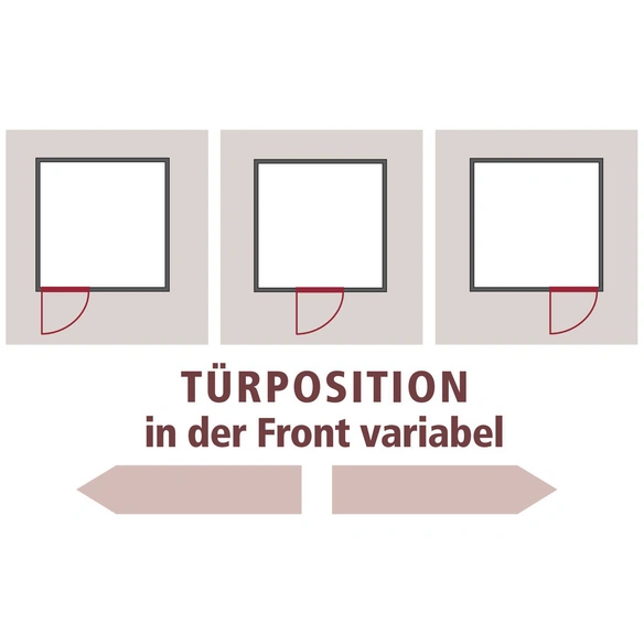 Sauna »Kircholm«, für 3 Personen, ohne Ofen