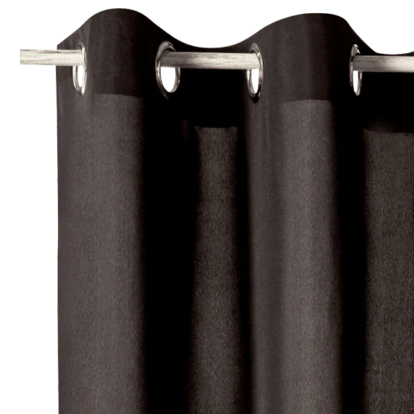 Rideau ESSENTIAL coloris noir 140 x 240 cm
