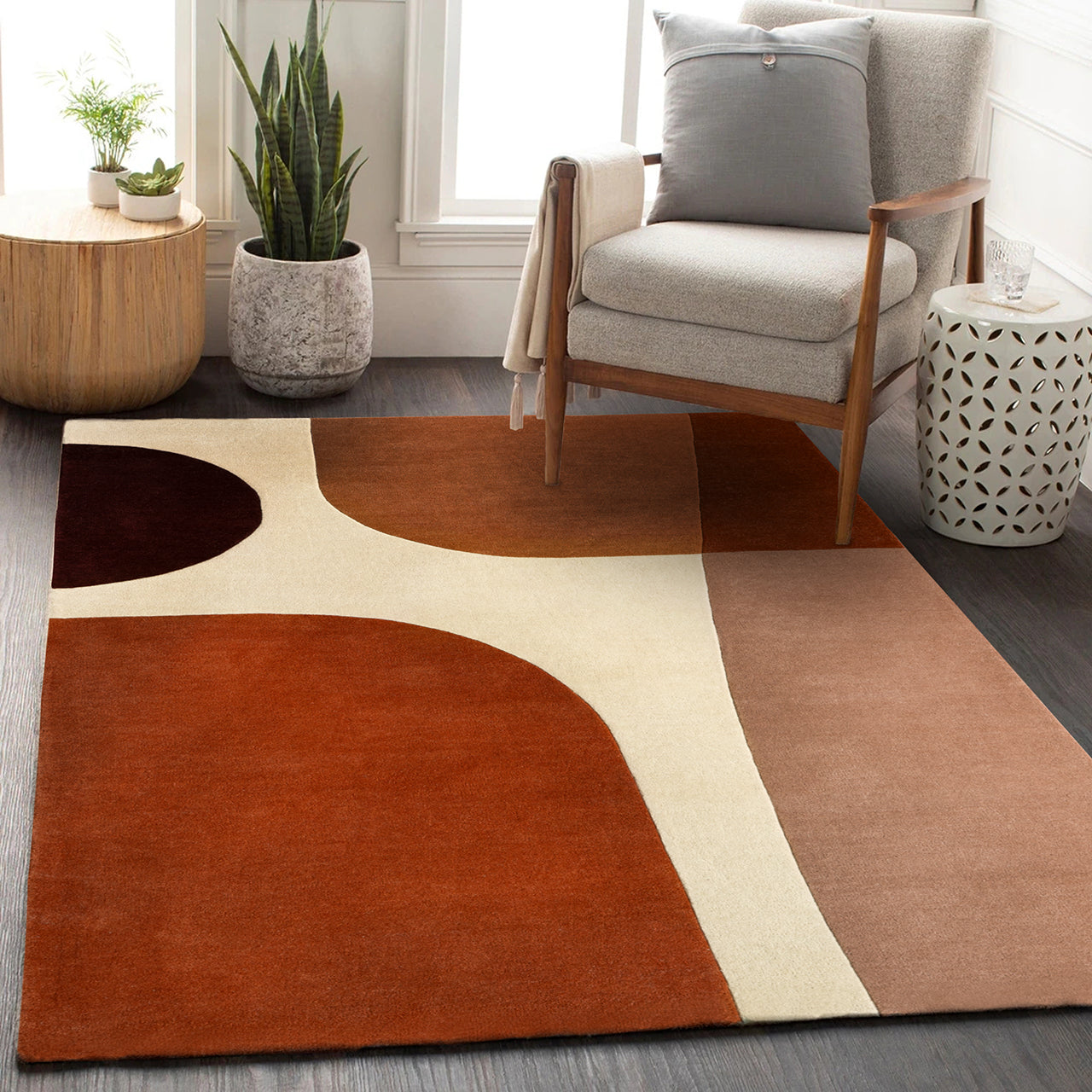 Acsento Lipari Vloerkleed 160 x 230 cm - Terra