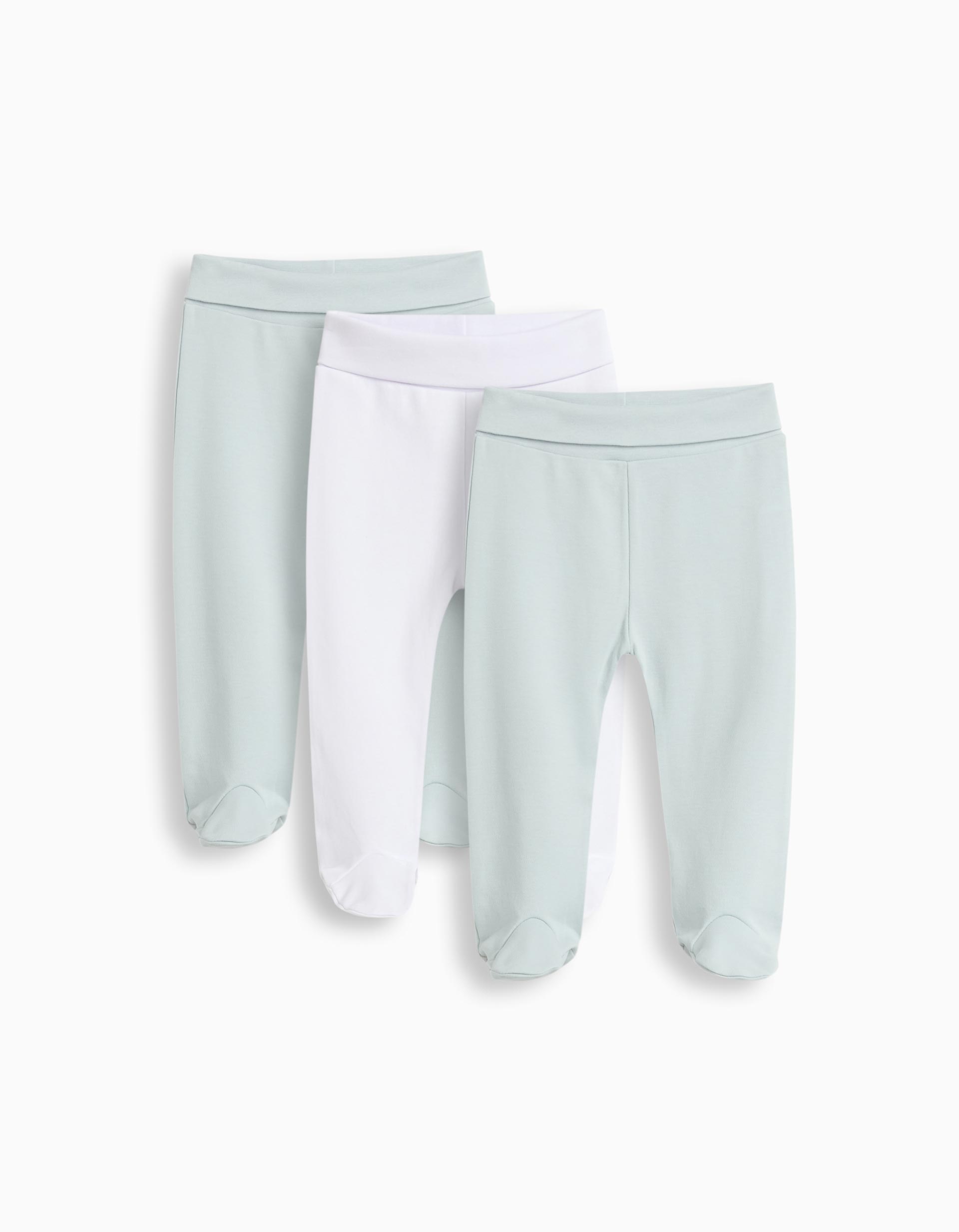 Pack 3 Calças com Pés, Bebé, Multicor