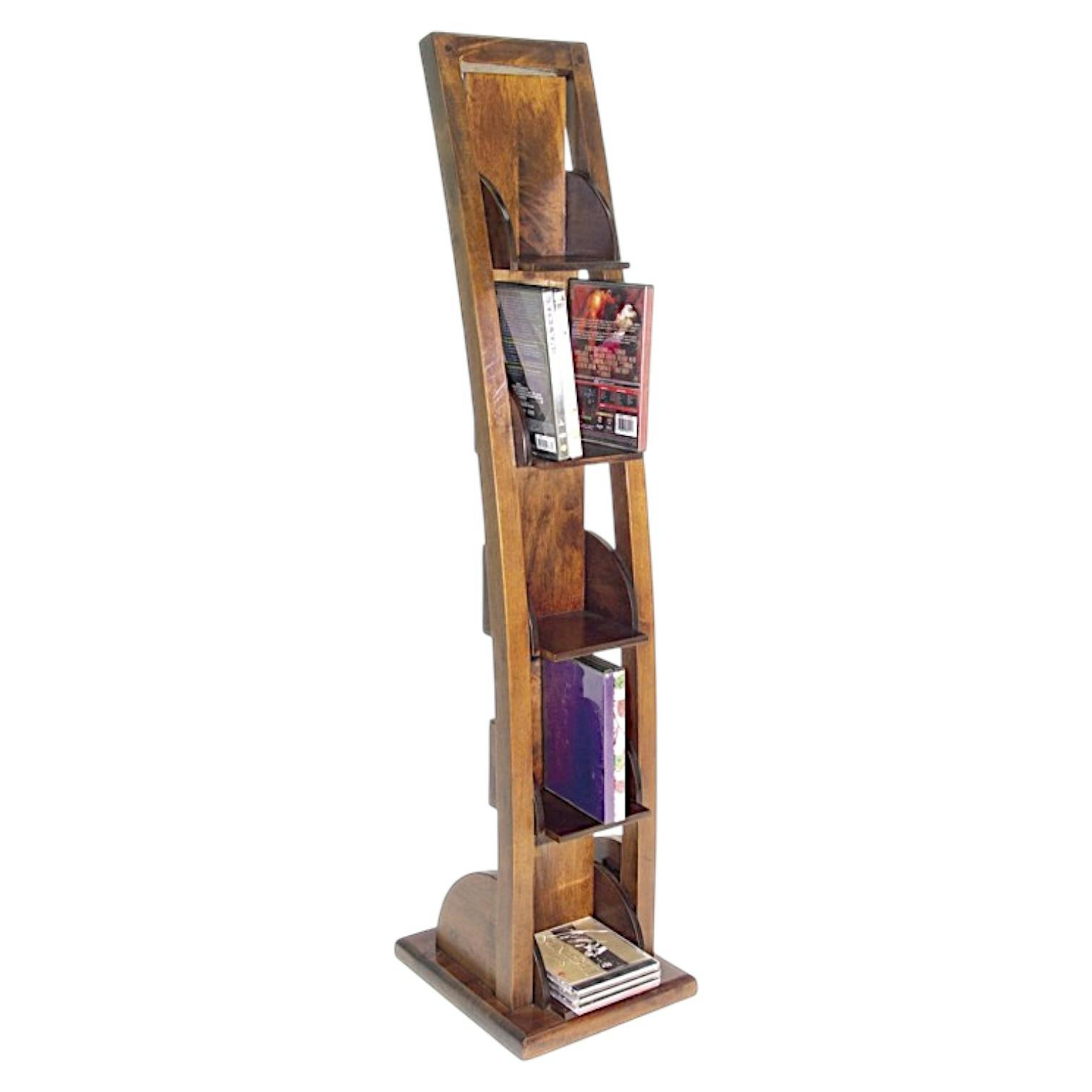 Etagère range CD 4 étages hévéa 115cm MAORI