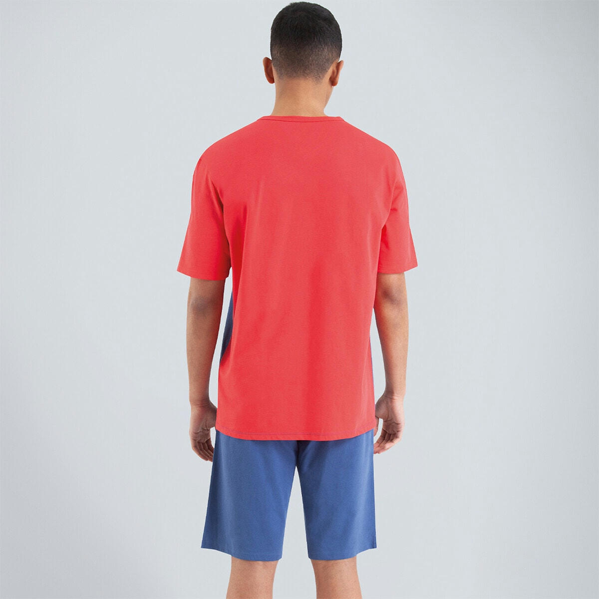 Pyjashort T-shirt col V