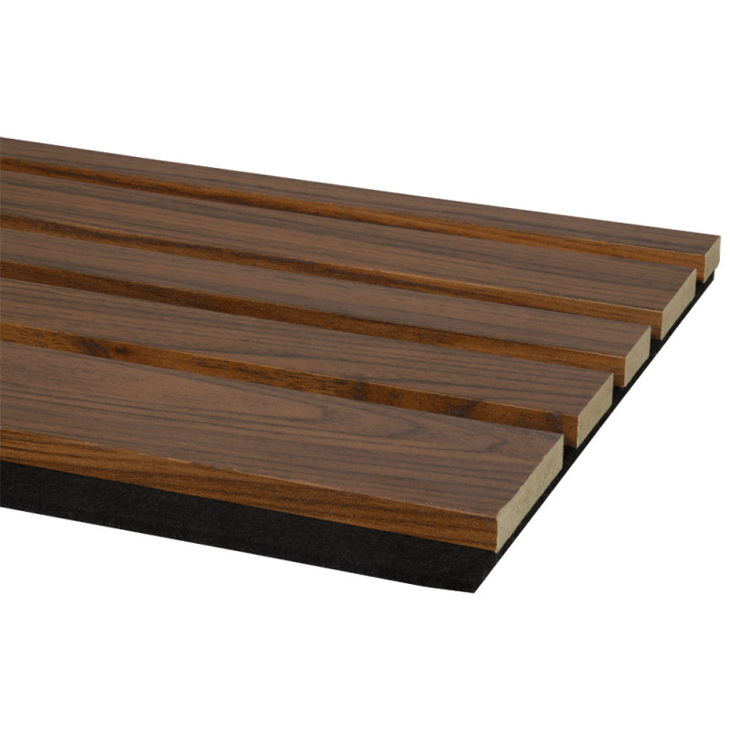 Lambris revêtu Decowall Acoustic Blend noyer 260 x 30 x 3,5 cm 2 pièces CANDO