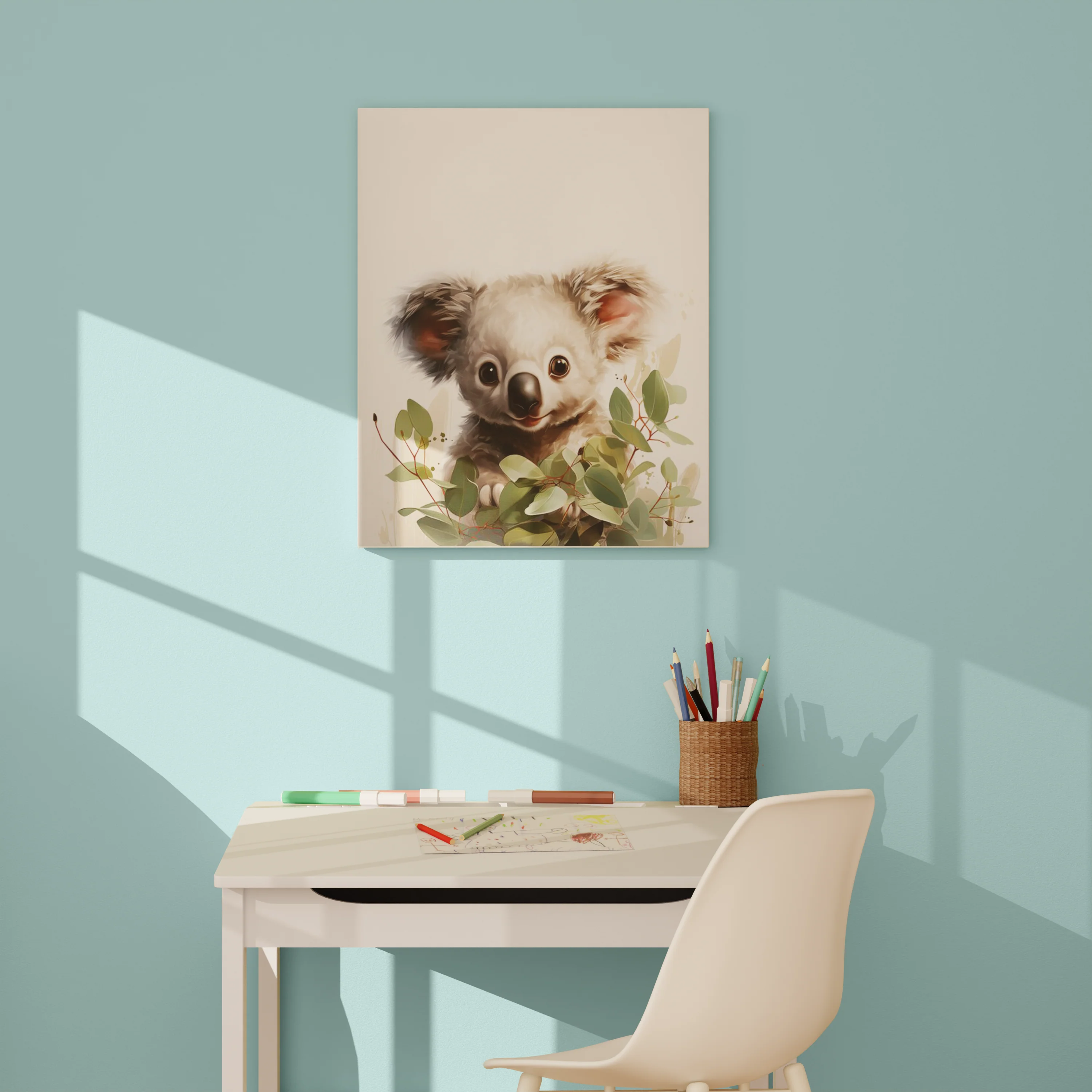 Toile imprimée BABY KOALA 40 x 50 cm