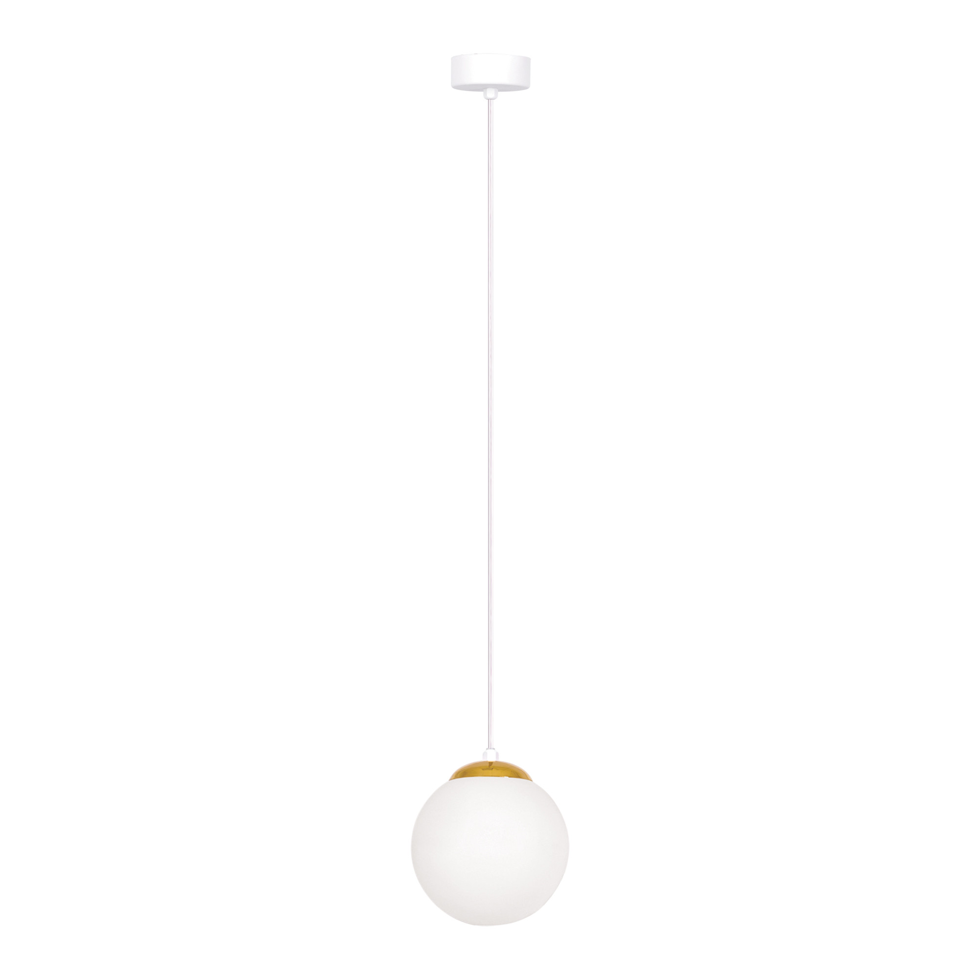 Lampa wisząca ELMO biało-złota 1xE14x15W wym:90x14x14cm IP20 Kaja