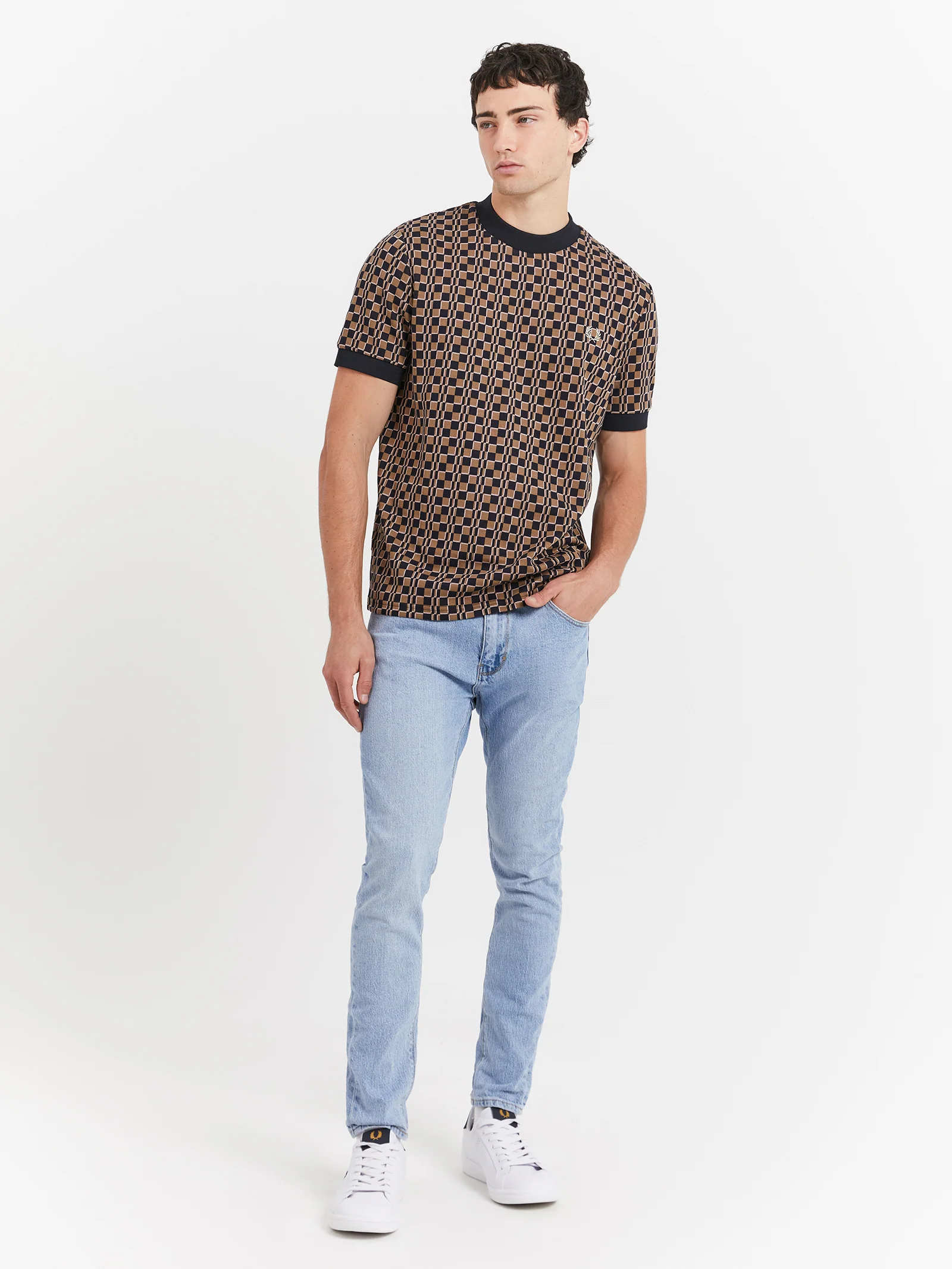 Glitch Checquerboard T-Shirt