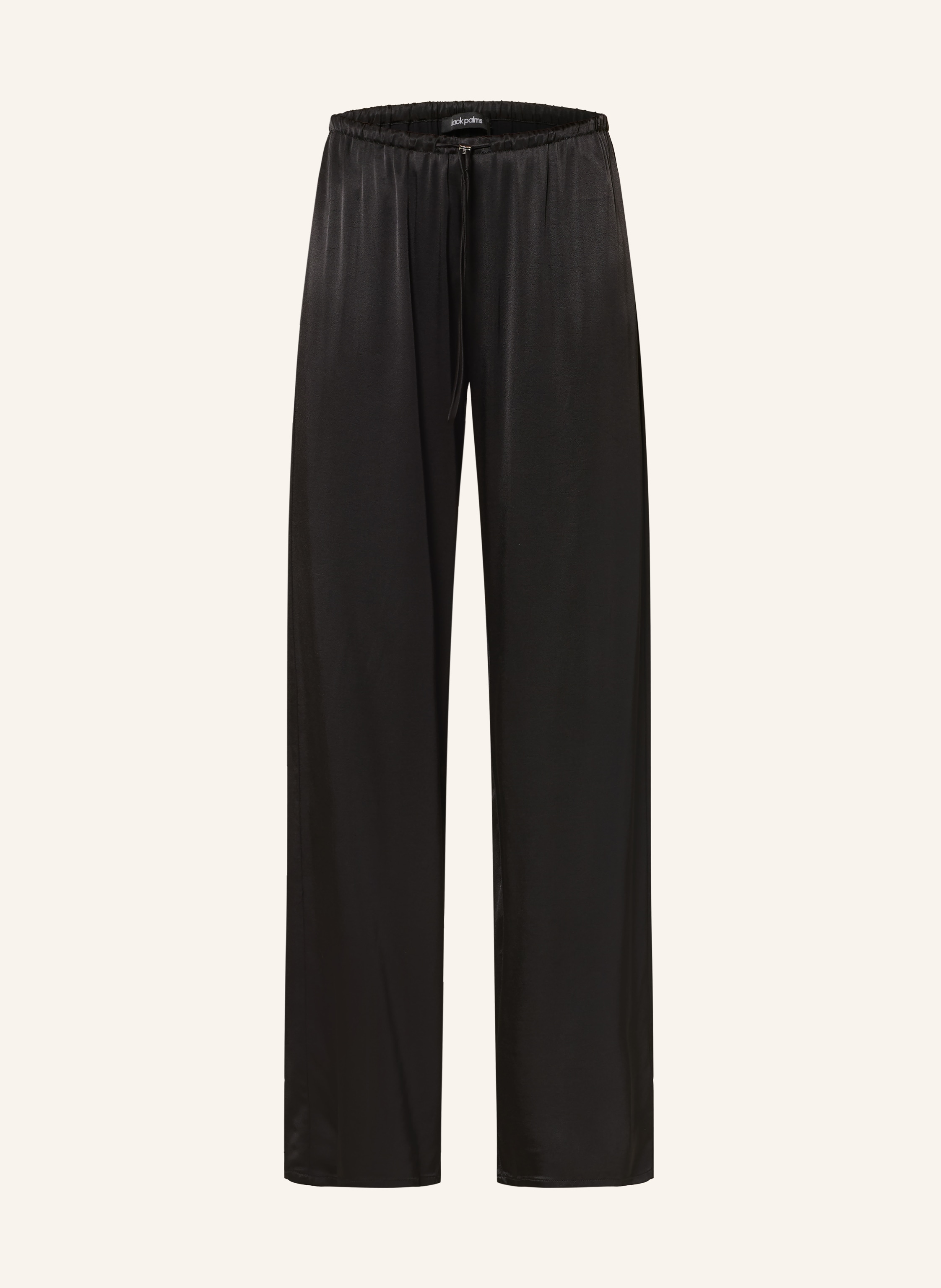 black palms Marlenehose LINGY aus Satin