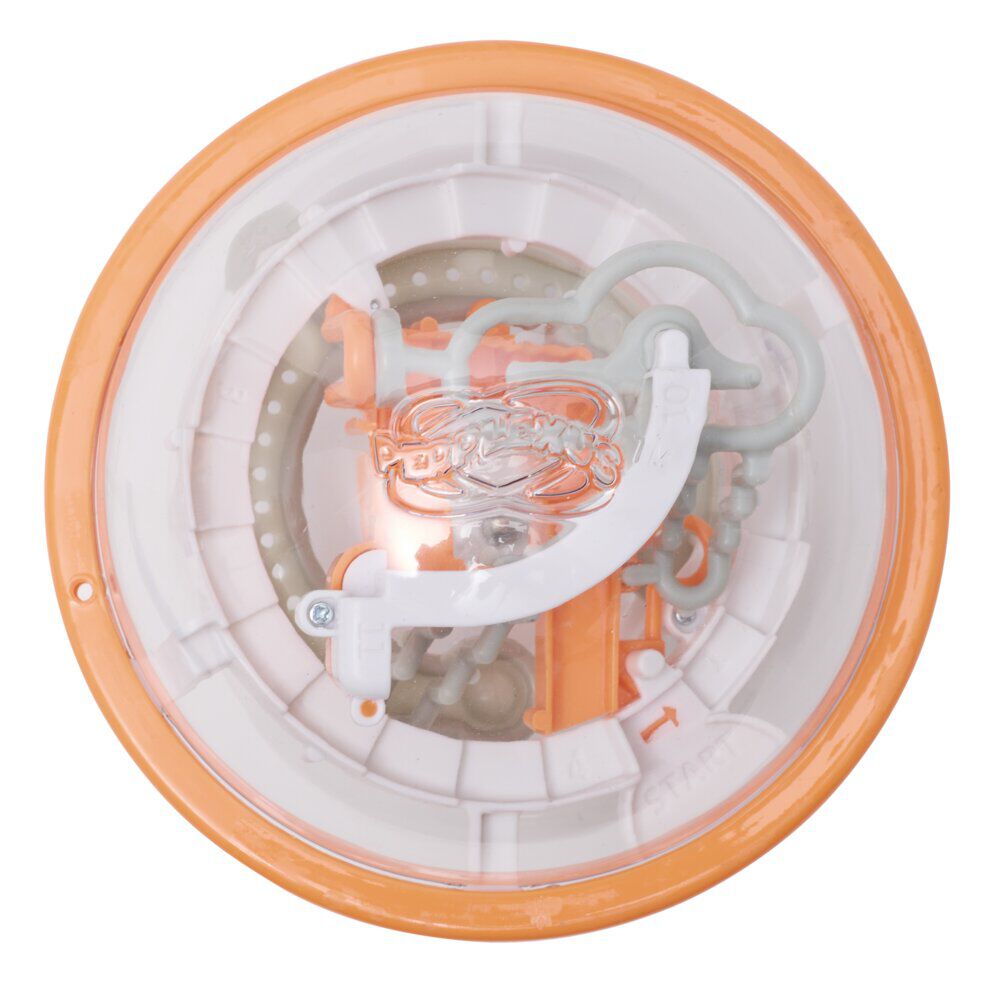 Boule Perplexus 3D 100 défis plastique jaune 23x20cm