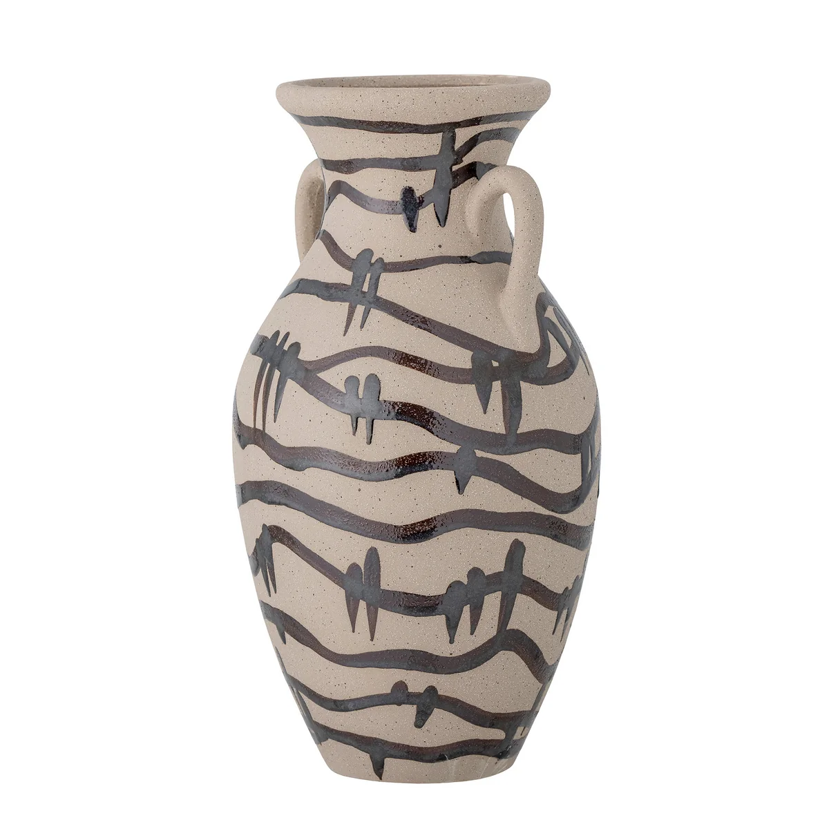 Bloomingville - Ohana Vase, H 31 cm, schwarz