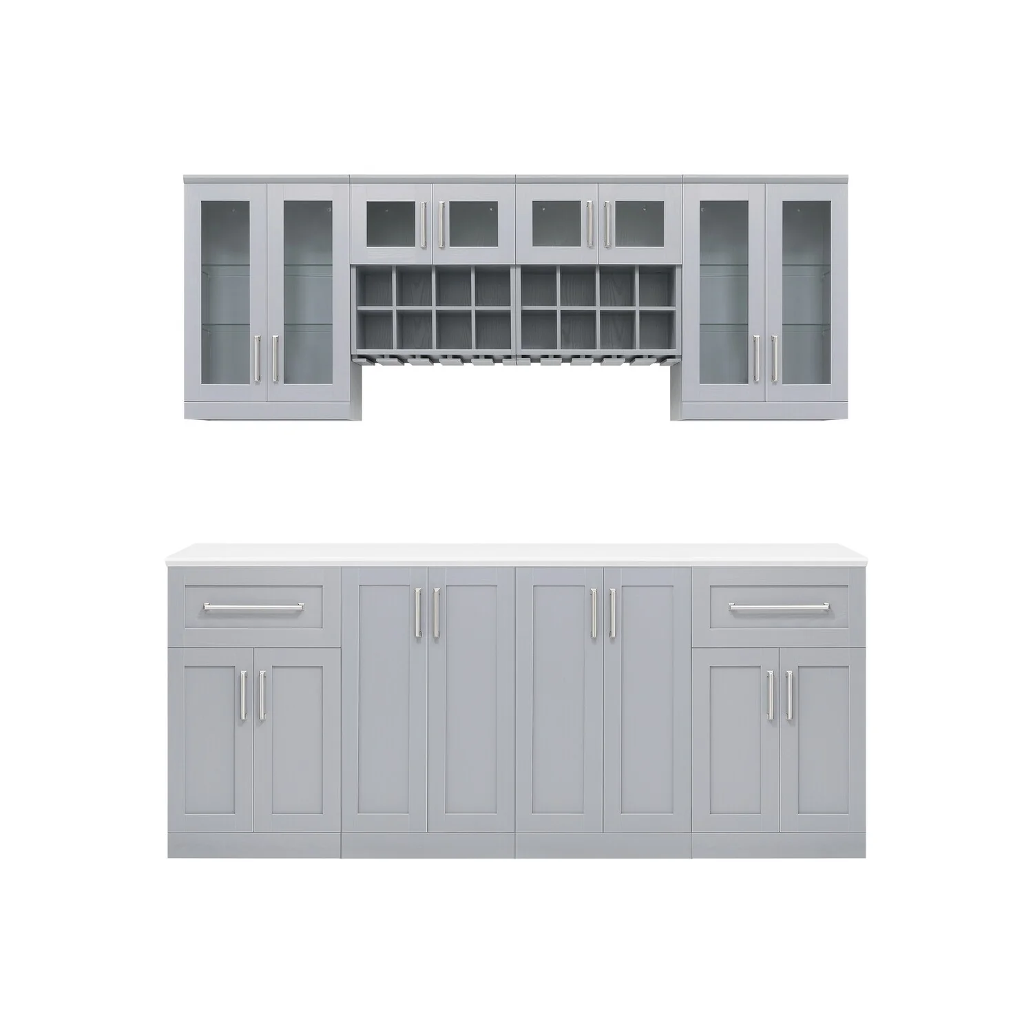 NewAge Products Home Bar 9-Piece Cabinet Set