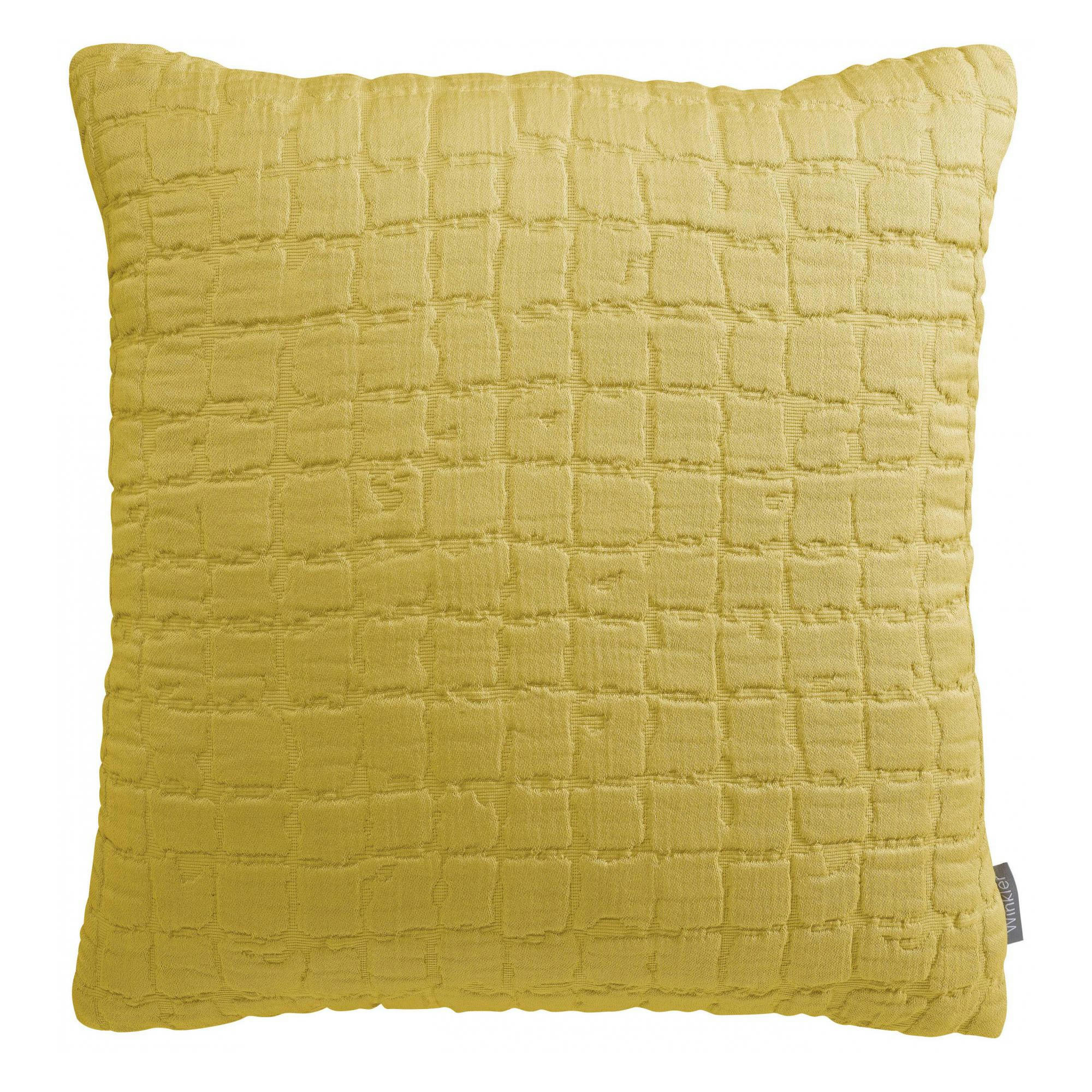 SWAMI - Coussin   en coton curry 45 x 45