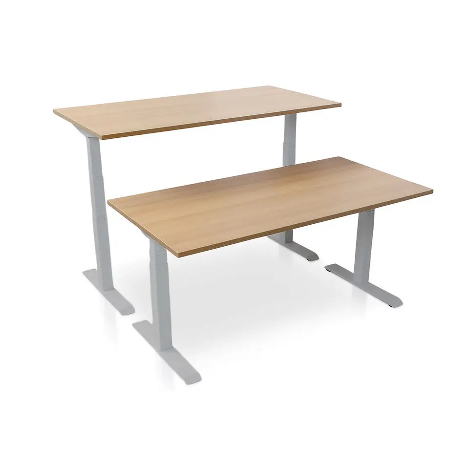 MRC PRO elektrisch ARBO zit-sta bureau - 180x80 cm - havanna