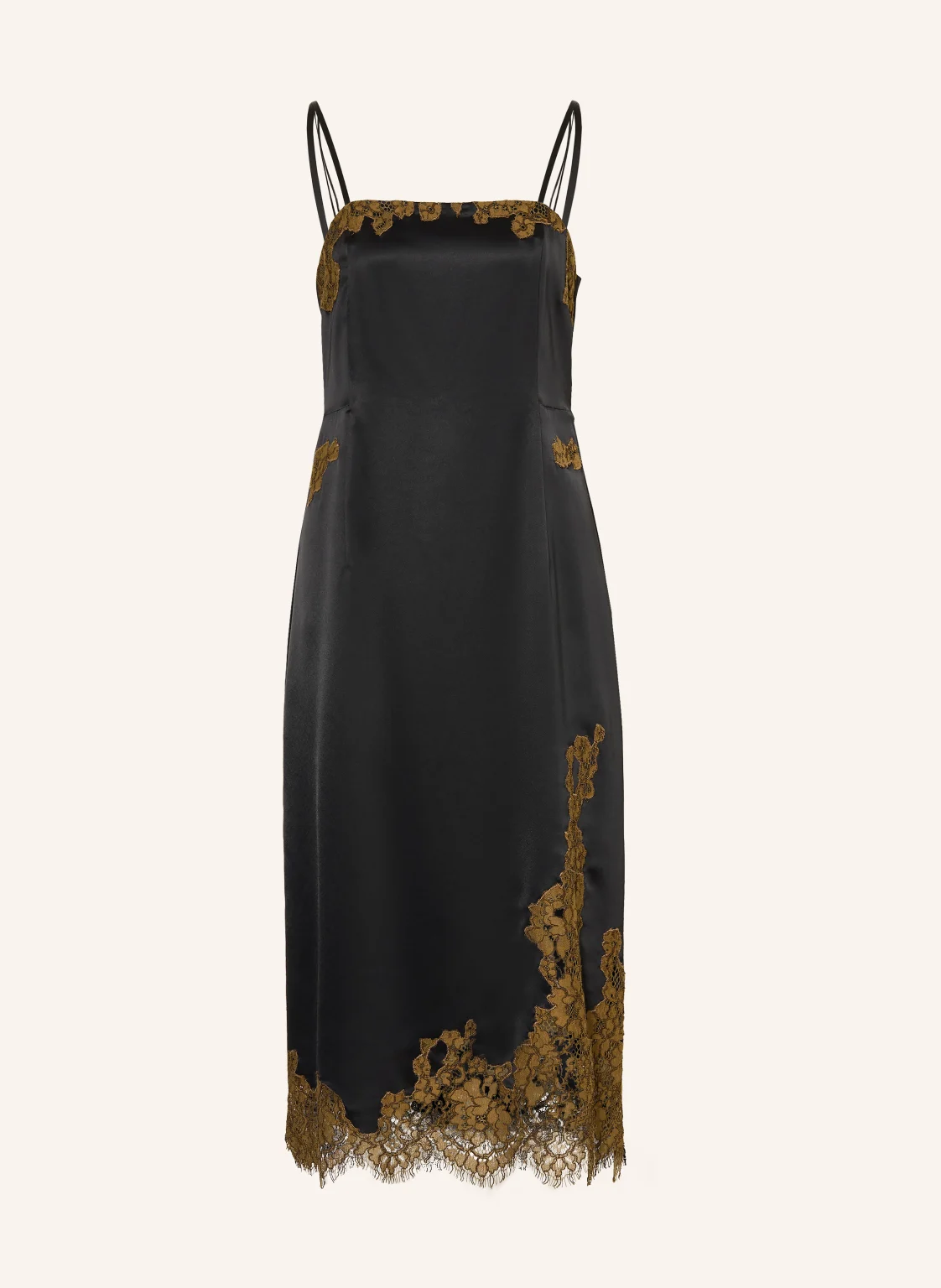 DOROTHEE SCHUMACHER Satinkleid SHINY STATEMENT mit Spitze