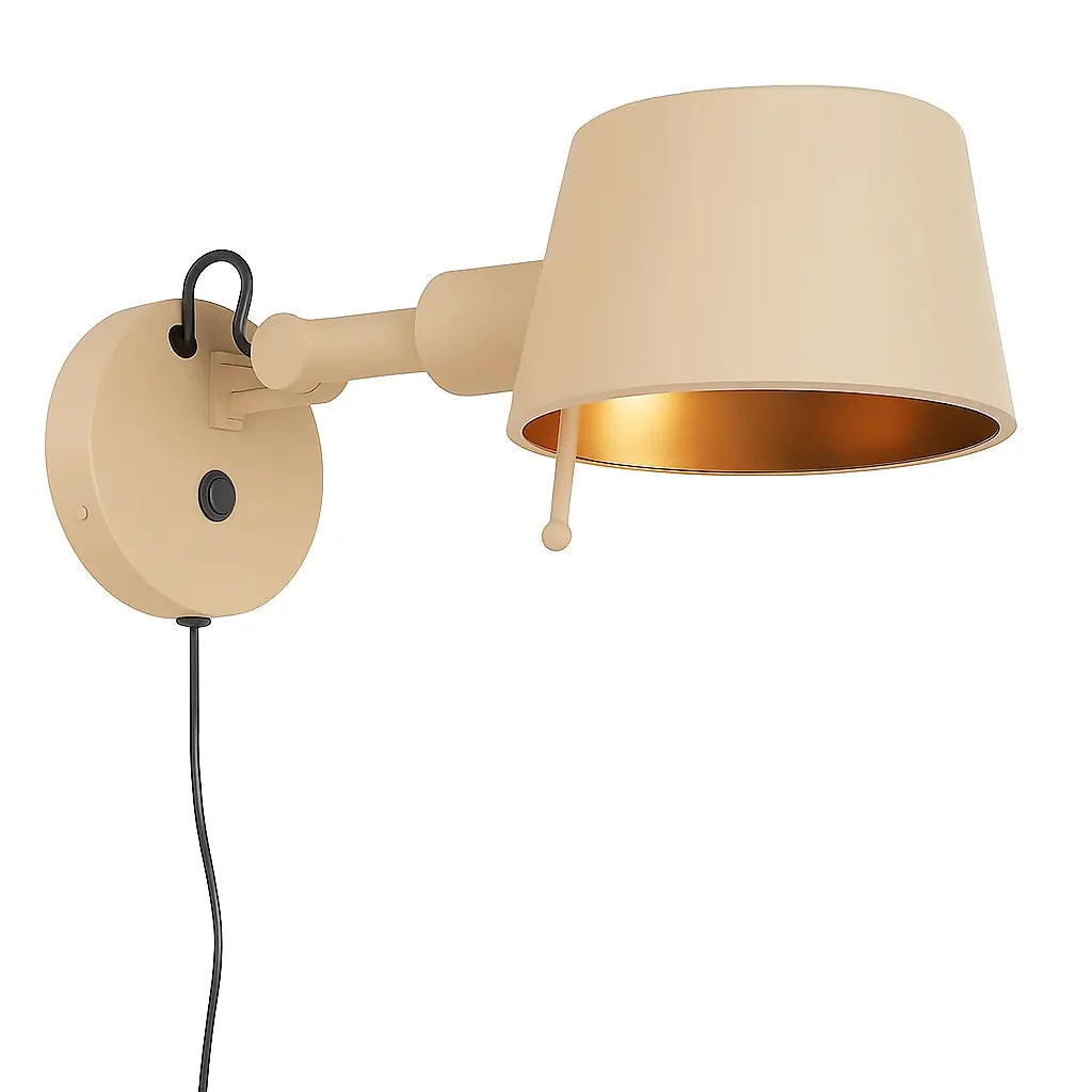 Freelight wandlamp Sovrano - 1 lichts - 33 x 14  cm - beige