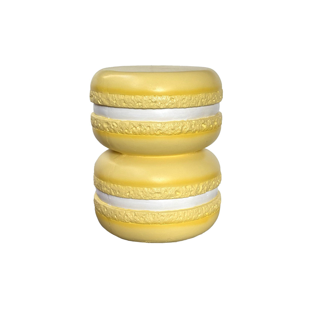Leitmotiv poef Macaron - geel - Ø38cm