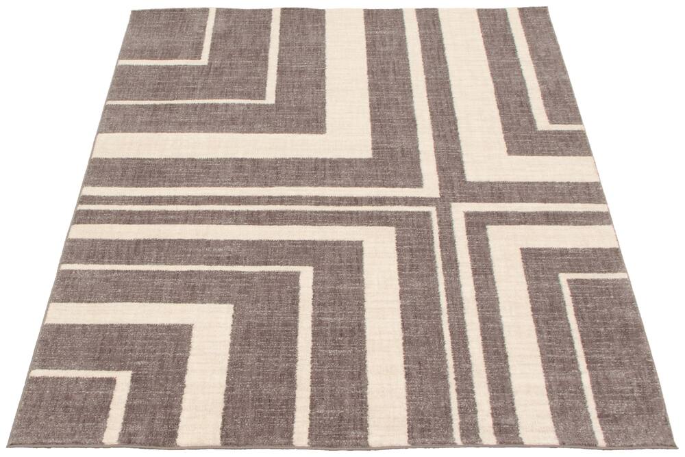 ECARPET Blair Indoor Geometric Area Rug, Grey, Assorted Sizes