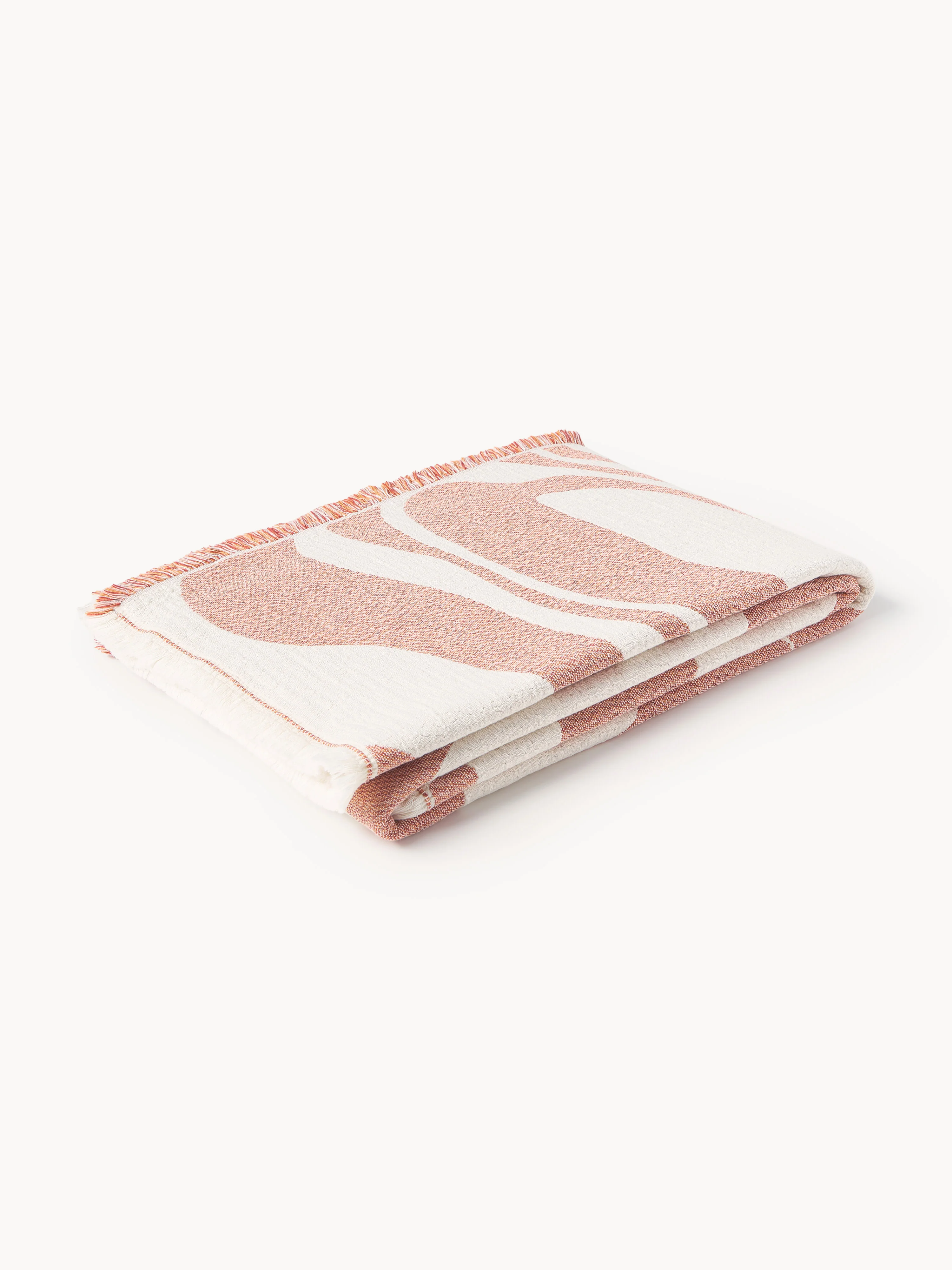 Jacquard-Tagesdecke Rui mit Fransen