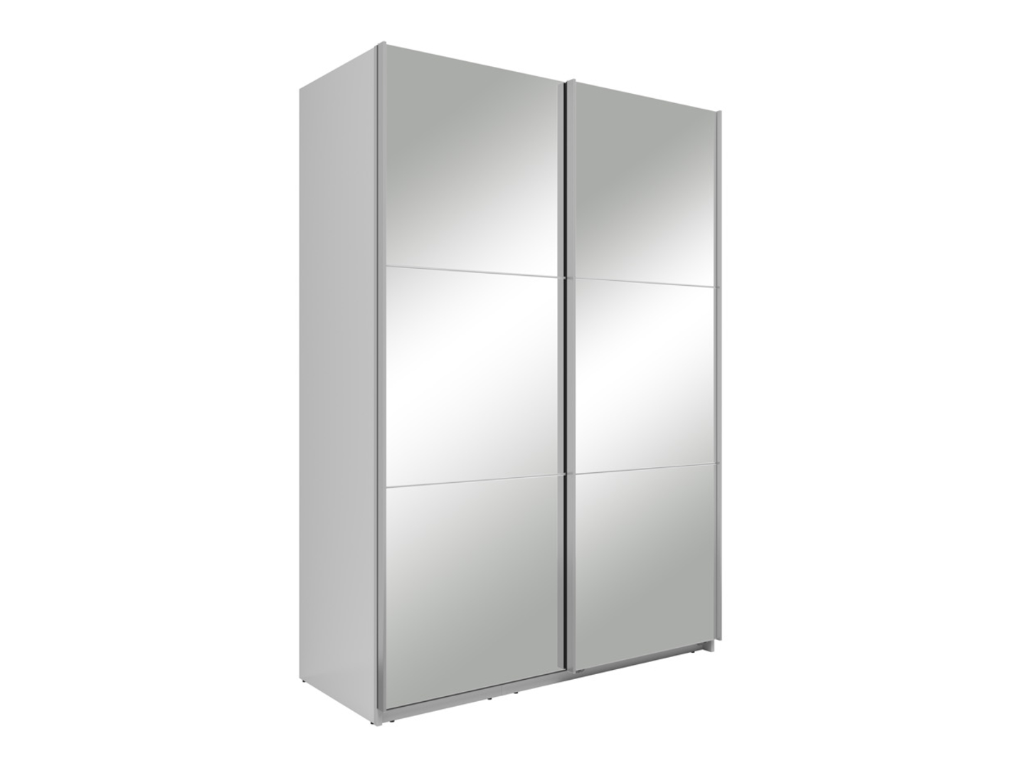 Szafa przesuwna Neo 150 cm z lustrem biała