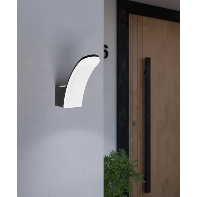 Applique extérieure LED Laconella noire blanc neutre 11,5 W EGLO
