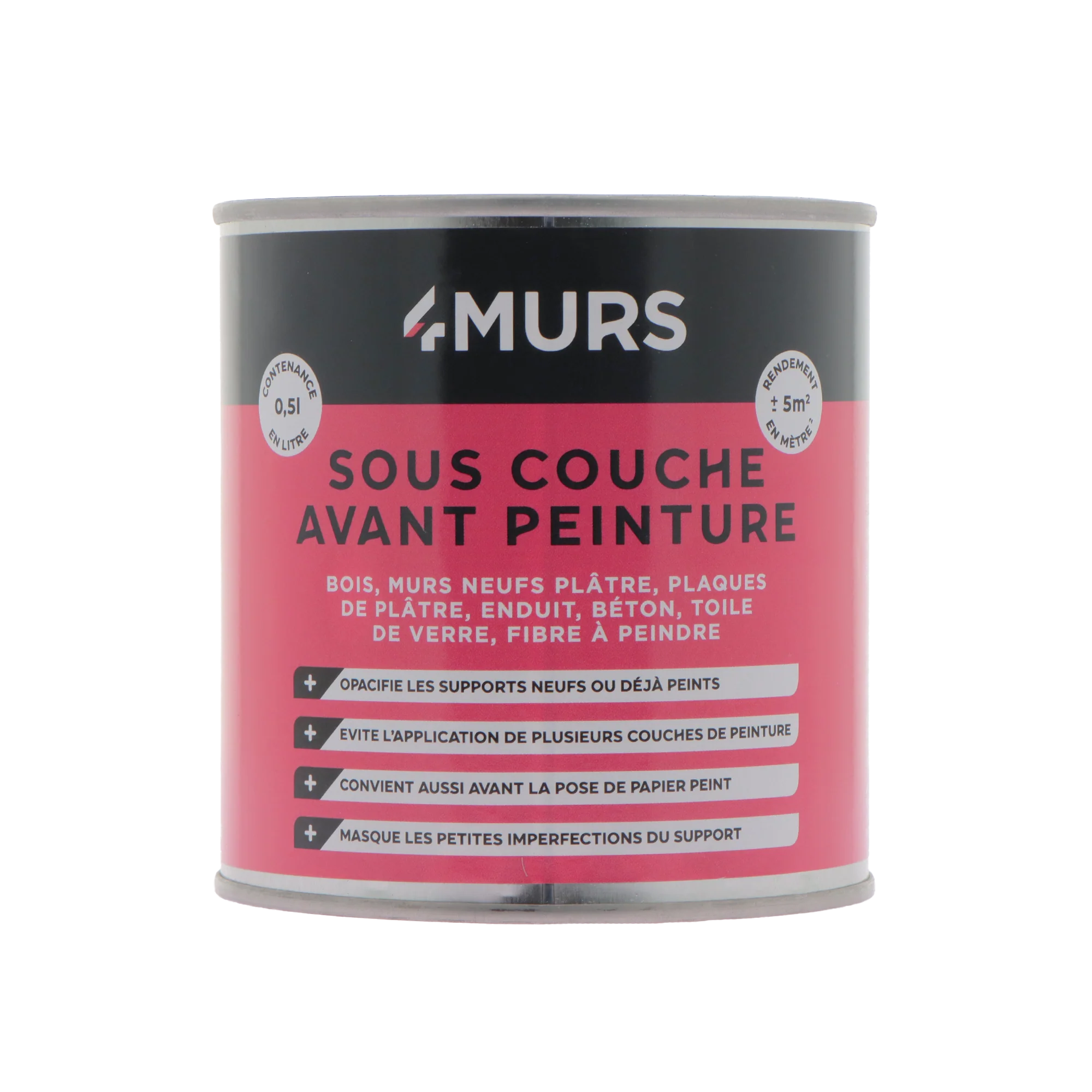 Peinture SOUS COUCHE AVANT PEINTURE Peinture blanc 0,5 L