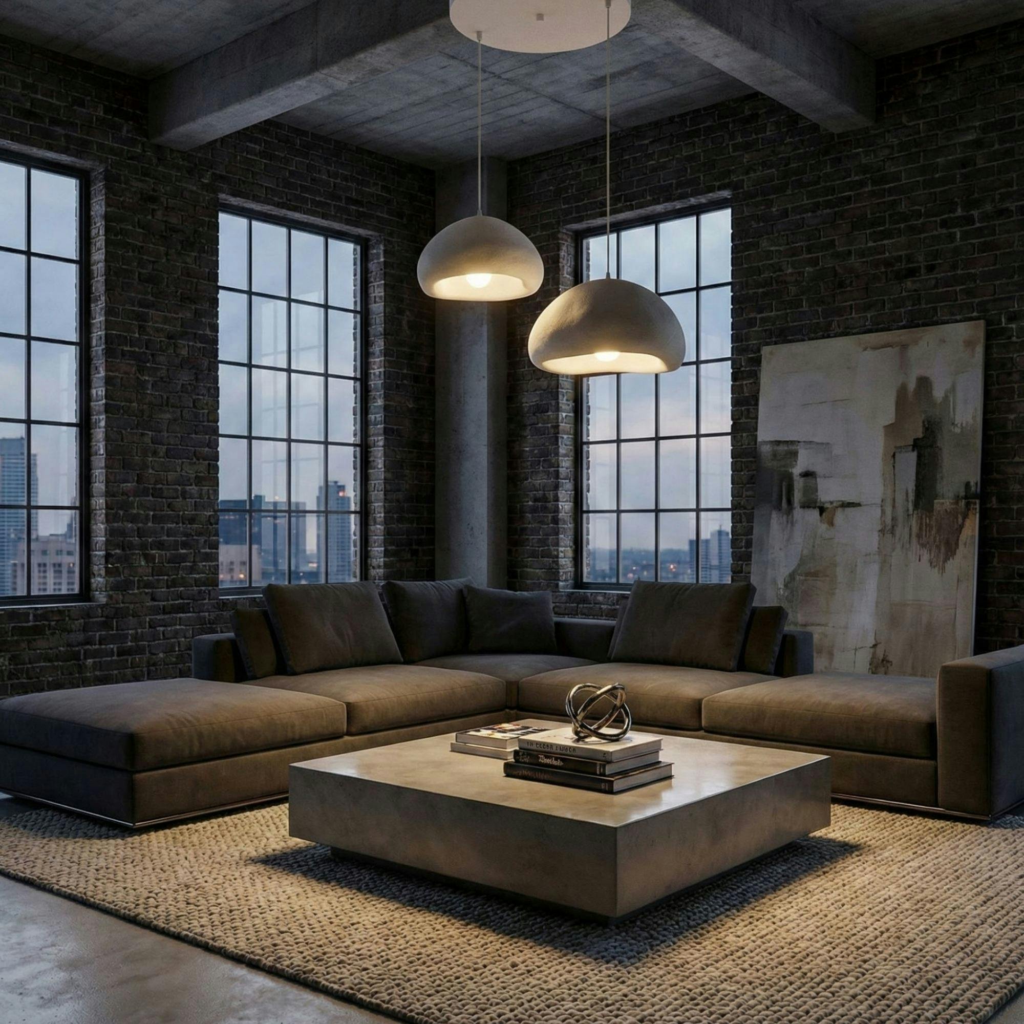 Suspension blanche design wabi-sabi 2 abat-jour NOXIS
