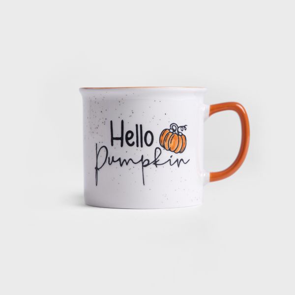 Kubek PALLI hello pumpkin z pomarańczowym uchem 0,4 l