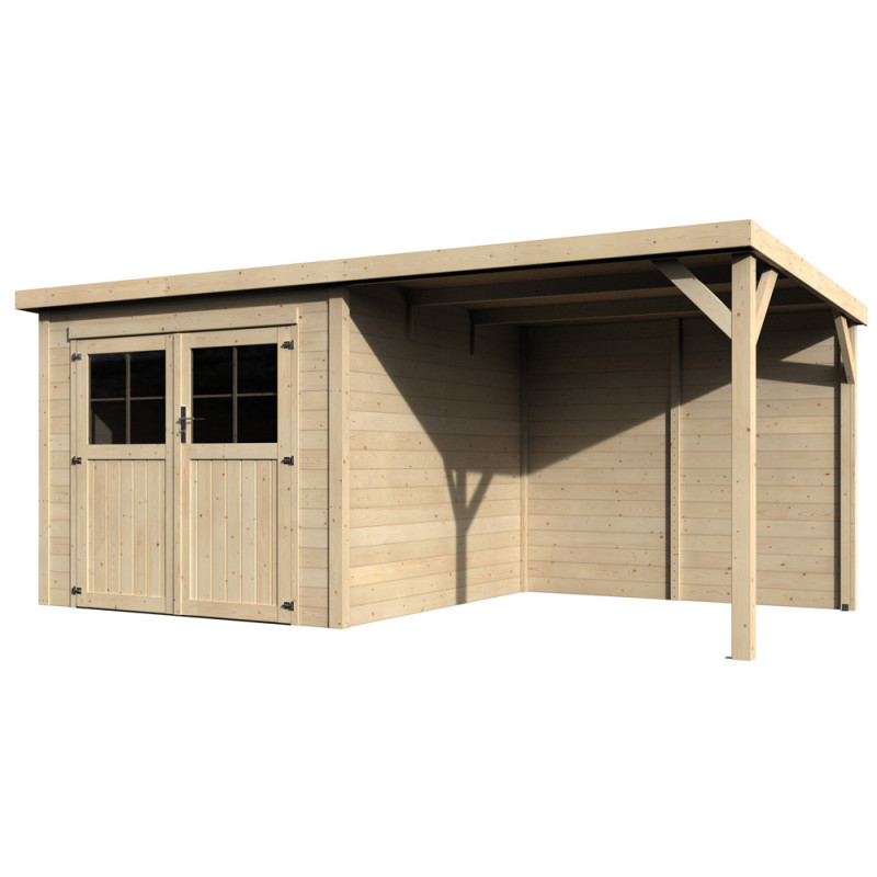 Abri de jardin en bois Paradis 19 mm 4,77 x 2,56 m DÉCOR ET JARDIN