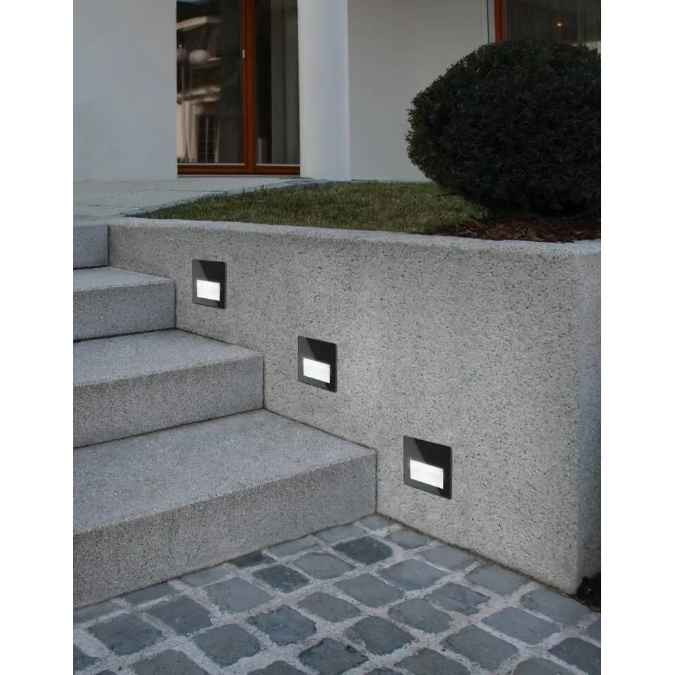 EGLO Aracena Wandlamp - LED - 14 cm - Wit/Zwart