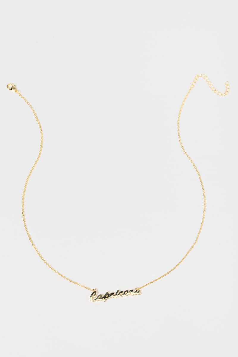 Zodiac Script Pendant