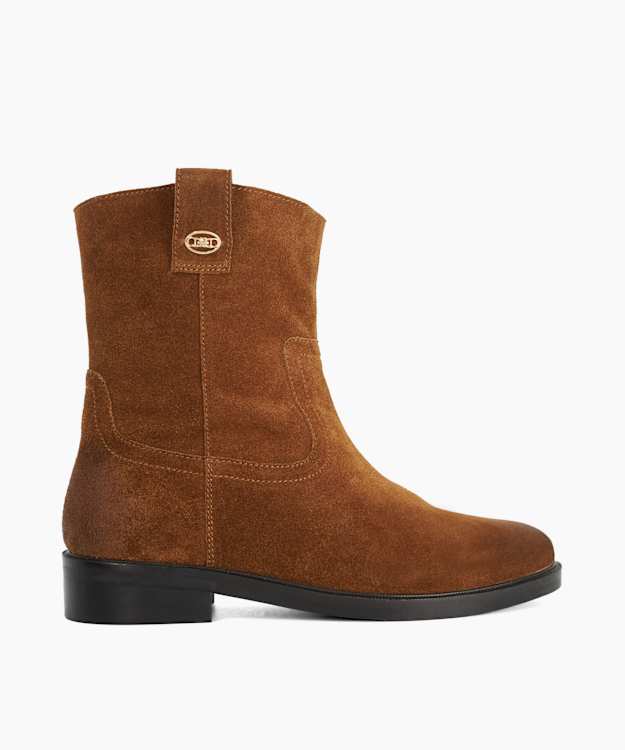 Pixelate Tan - Suede Ankle Boots