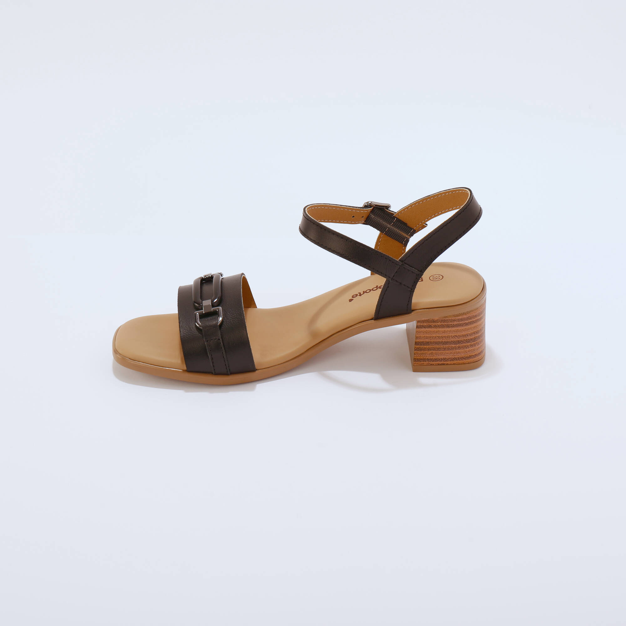 Sandales cuir à talon