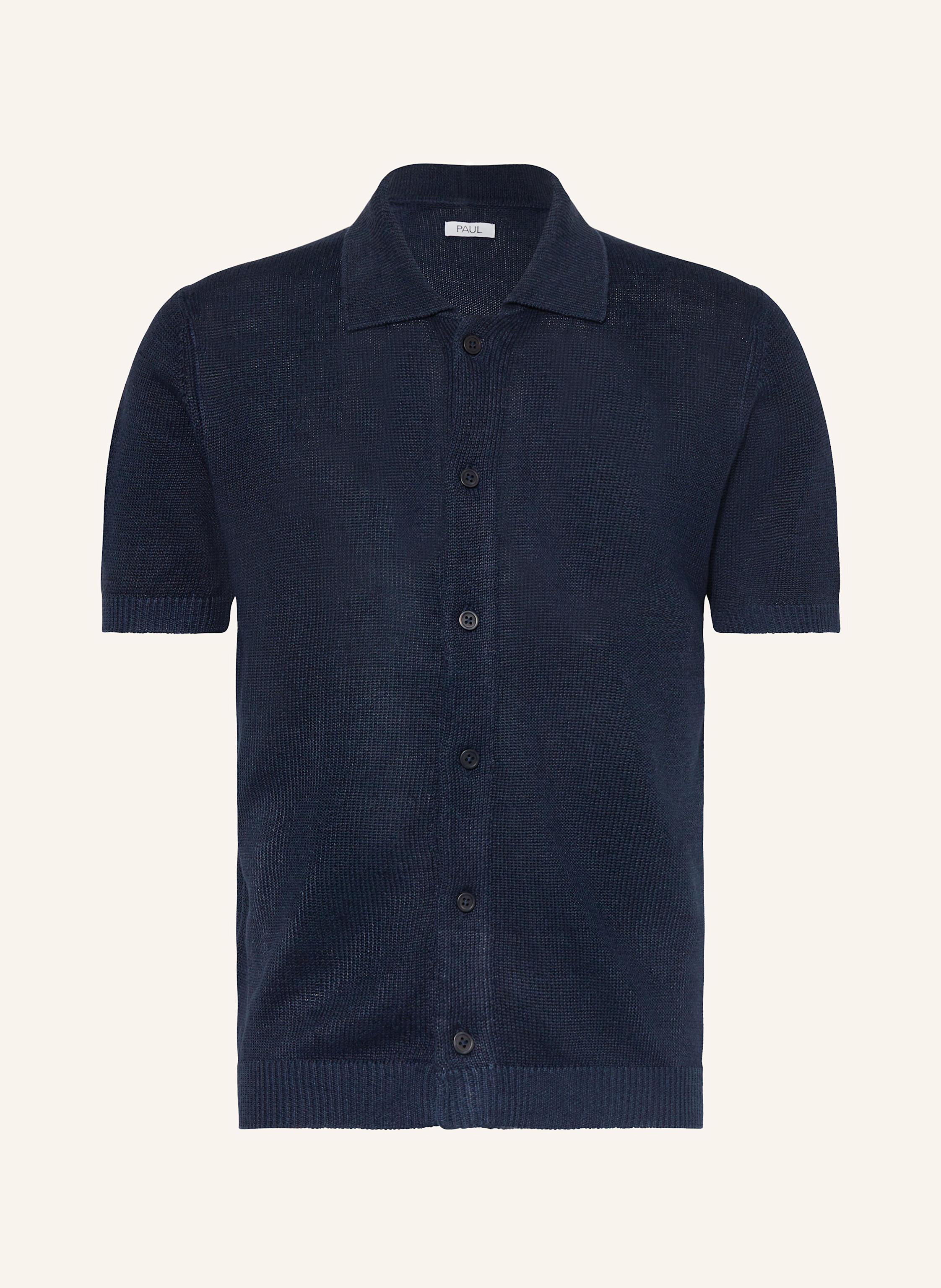 PAUL Strickhemd Comfort Fit aus Leinen