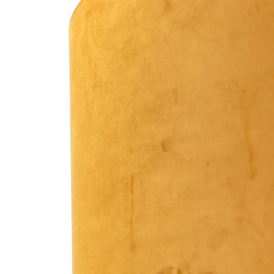 Qazqa rond cilinder velours geel