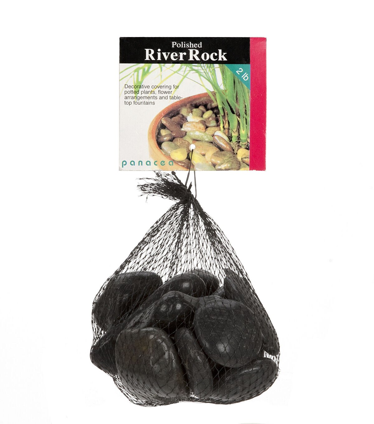 Panacea 2lb Polished Black River Rocks